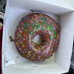 They went out of there way to add text to our donut..., love them