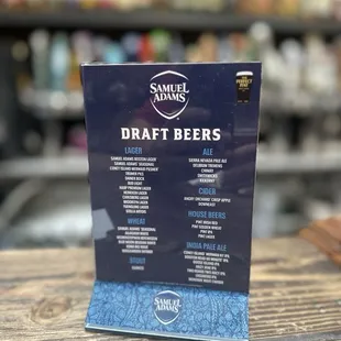 Draft Menu