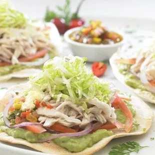 Chicken Tostadas