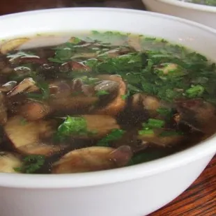 Cold weather? Mushroom broth