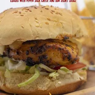 Peri Peri chicken burger