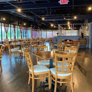 Indoor seating area