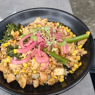 Bourbon chicken bowl