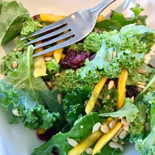 Kale salad without dressing