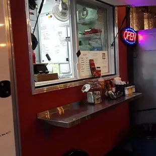 Inside pod convienence. Cozy and covered.