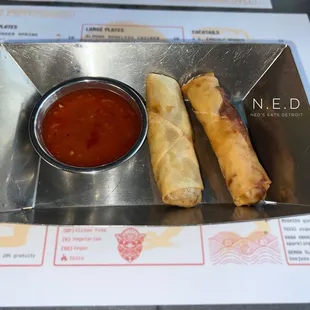 Hamburger Spring Roll