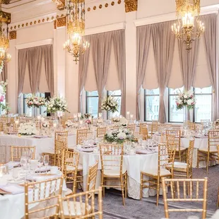 Wedding reception in our renovated Imperial Ballroom.