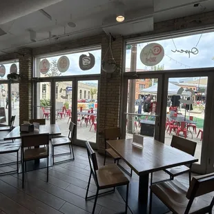 Windows and extra seating