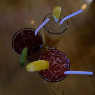 Left: Blackberry Briar Patch | Top: The Snoop | Bottom: Cherry Limeade