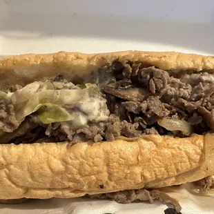 a close up of a sandwich