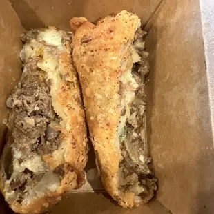 Beef steak egg roll