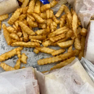 a variety of food items