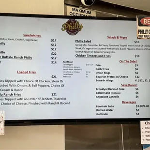 Menu as of 3/20/2024