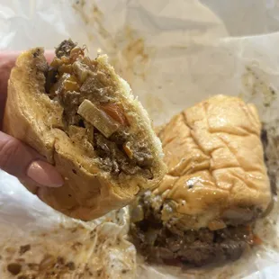 Cheesesteak, messy but delicious