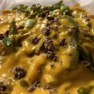 loaded cheesesteak fries