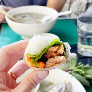 Grilled Chicken Spring Rolls