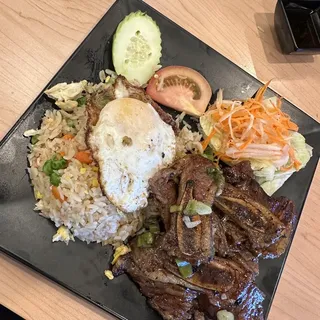 BBQ Short Ribs Rice Plate