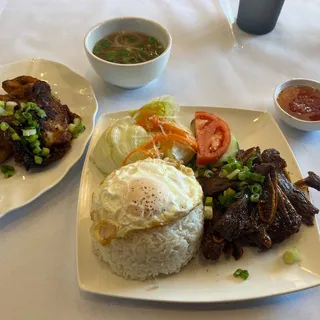 BBQ Short rib rice plate