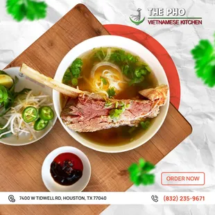 Discover the essence of Vietnamese cuisine with our signature Pho at The Pho Vietnamese Restaurant!