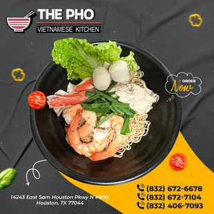 Embark on a culinary journey with us at The Pho Vietnamese Kitchen.