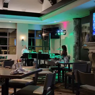 people sitting at tables