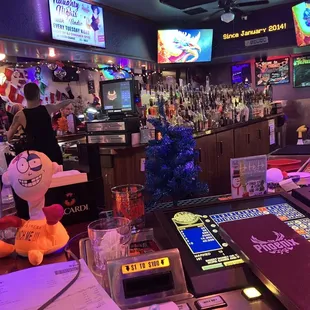 Front of bar!