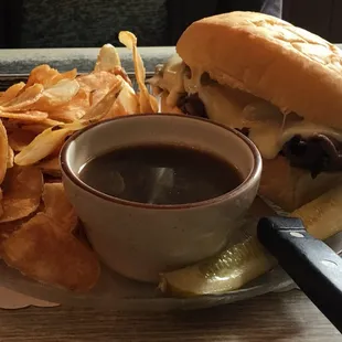 French dip made from our prime rib