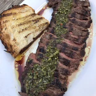 Skirt steak with chimichurri