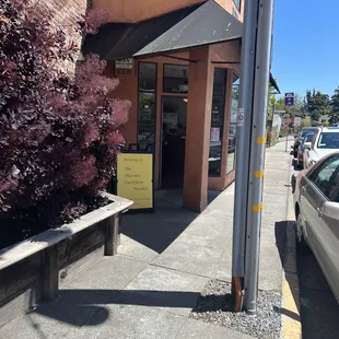 a car parked on the side of the street