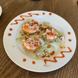 Fried green tomato appetizer