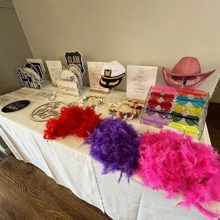 Bridal Shower Prop Table
