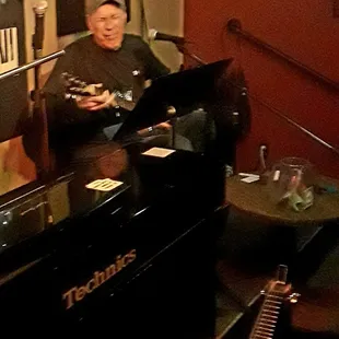 Rob Carlson at the Wednesday night open mic.