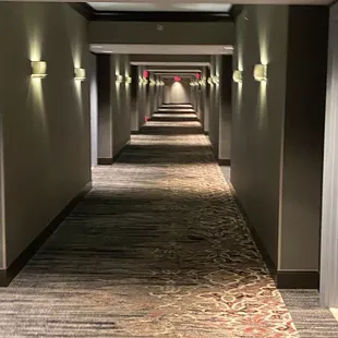 Hotel hallway.