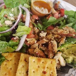 Chicken avocado strawberry salad