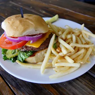 Burger and Fries