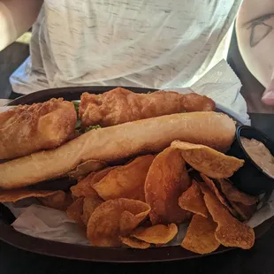Deep Fried Fish Sandwich