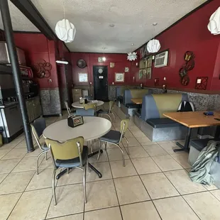 Inside dining tables