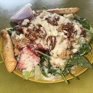 Strawberry Spinach Salad - this is a size small + pineapple