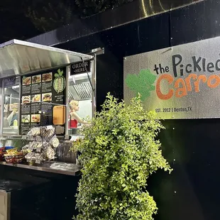 the pickled carrot stand