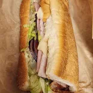 BYO (Smoked Turkey, Ham, and Bacon o Swiss)