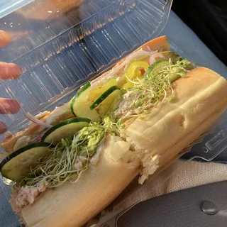 4. Tuna, Avocado, Sprouts and Cream Cheese Sandwich