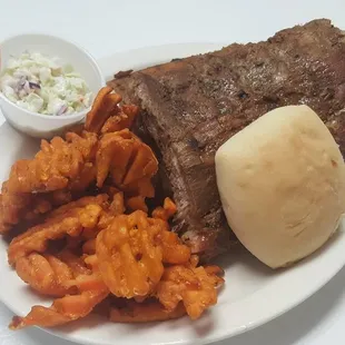 Smoked Ribs &amp; Sweet Potato Fries @ Pickled Gill