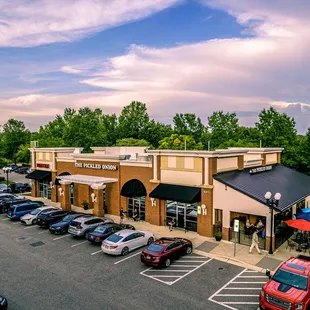 a view of a parking lot