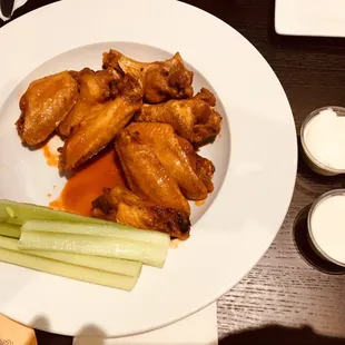 Wings with buffalo sauce - pretty tasty