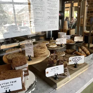 a variety of baked goods