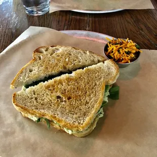 White Bean Hummus Sandwich