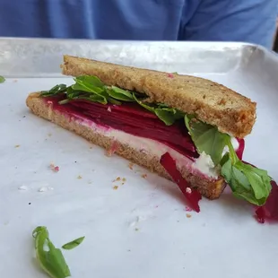 Shaved Beet Sandwich