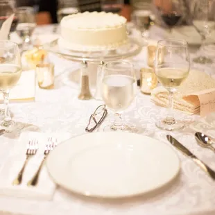Cake centerpiece at our wedding | Photo by Meagan McLendon