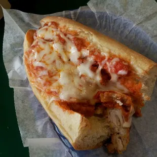 Chicken Parm sandwich - half size