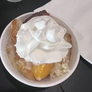 Peach cobbler